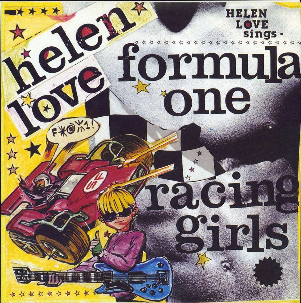 Helen Love Formula One Racing Girls - Red Vinyl UK 7" vinyl single (7 inch record / 45) DAMGOOD18