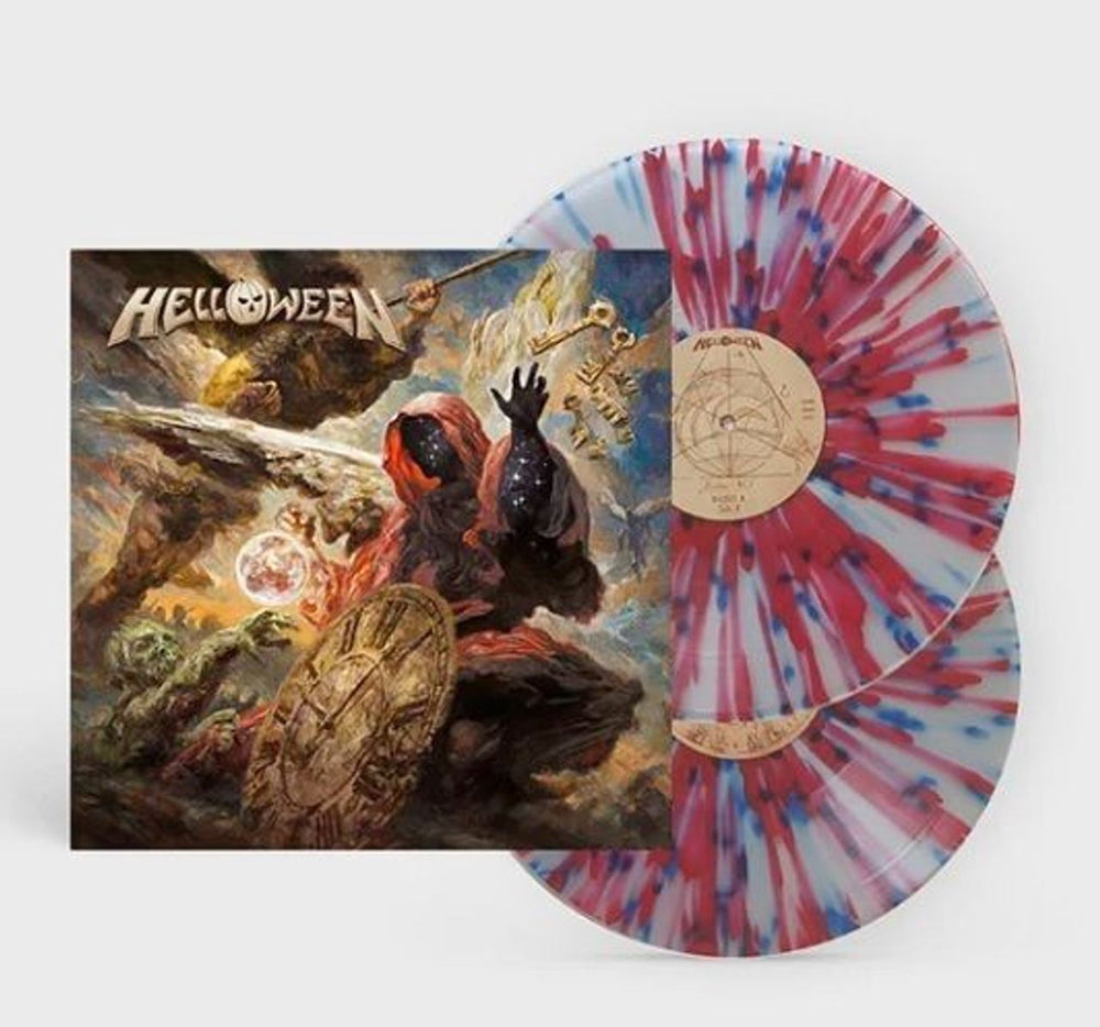 Helloween Helloween - Clear, Red & Blue Splattered Vinyl - Sealed German 2-LP vinyl record set (Double LP Album) NBT4858-7