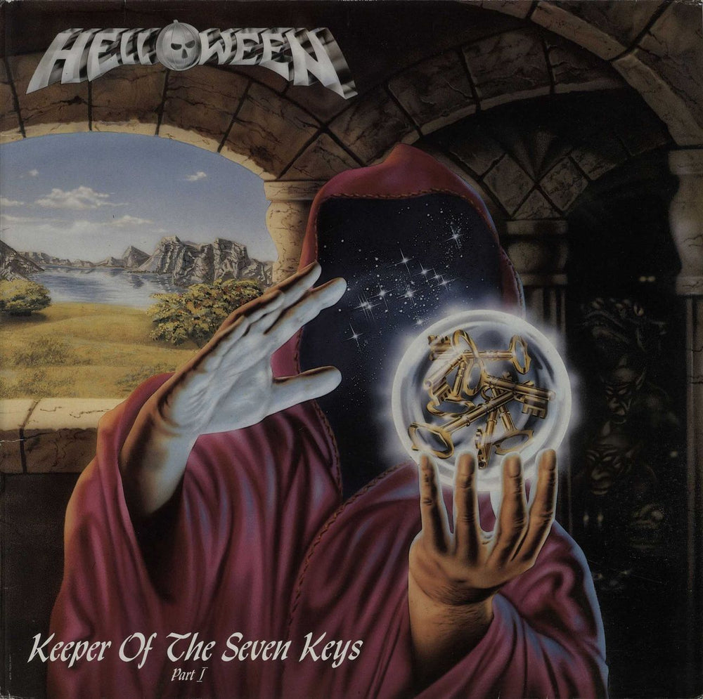 Helloween Keeper Of The Seven Keys - Part I - Blue Vinyl + Poster German vinyl LP album (LP record) N0057