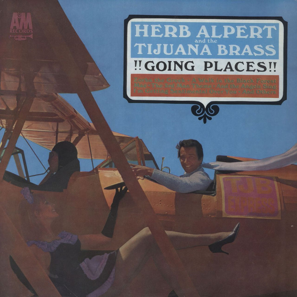 Herb Alpert Going Places Australian vinyl LP album (LP record) AML-31,818