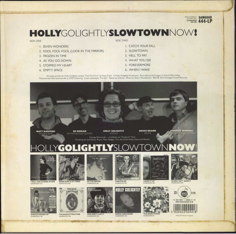 Holly Golightly Slowtown Now! UK vinyl LP album (LP record) 5020422044418