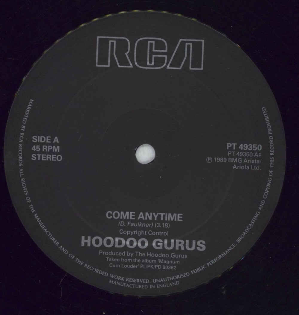 Hoodoo Gurus Come Anytime UK 12" vinyl single (12 inch record / Maxi-single) HOO12CO828435