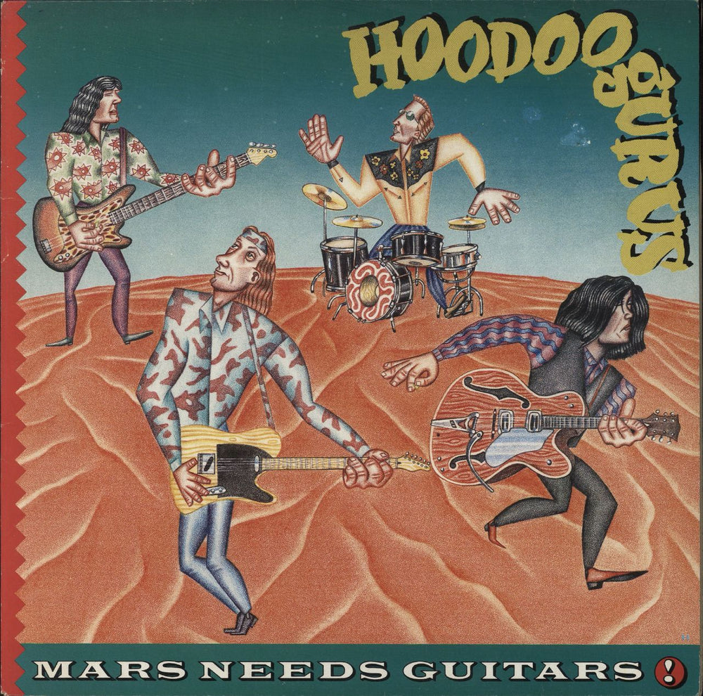 Hoodoo Gurus Mars Needs Guitars UK vinyl LP album (LP record) CHR1520