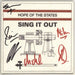 Hope Of The States Sing It Out - Autographed UK 7" vinyl single (7 inch record / 45) LEFT703/7203