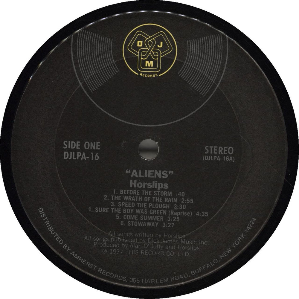 Horslips Aliens - UK Import US vinyl LP album (LP record)