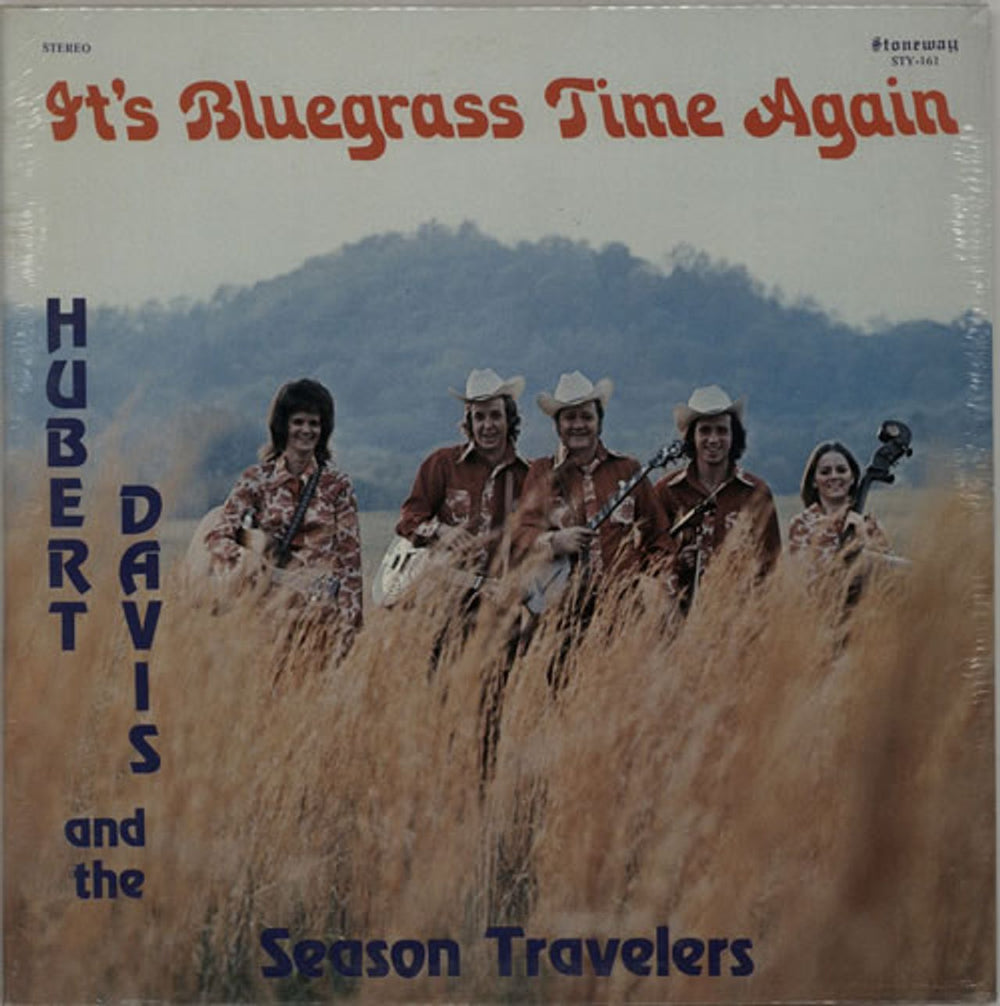 Hubert Davis It's Bluegrass Time Again US vinyl LP album (LP record) STY-161