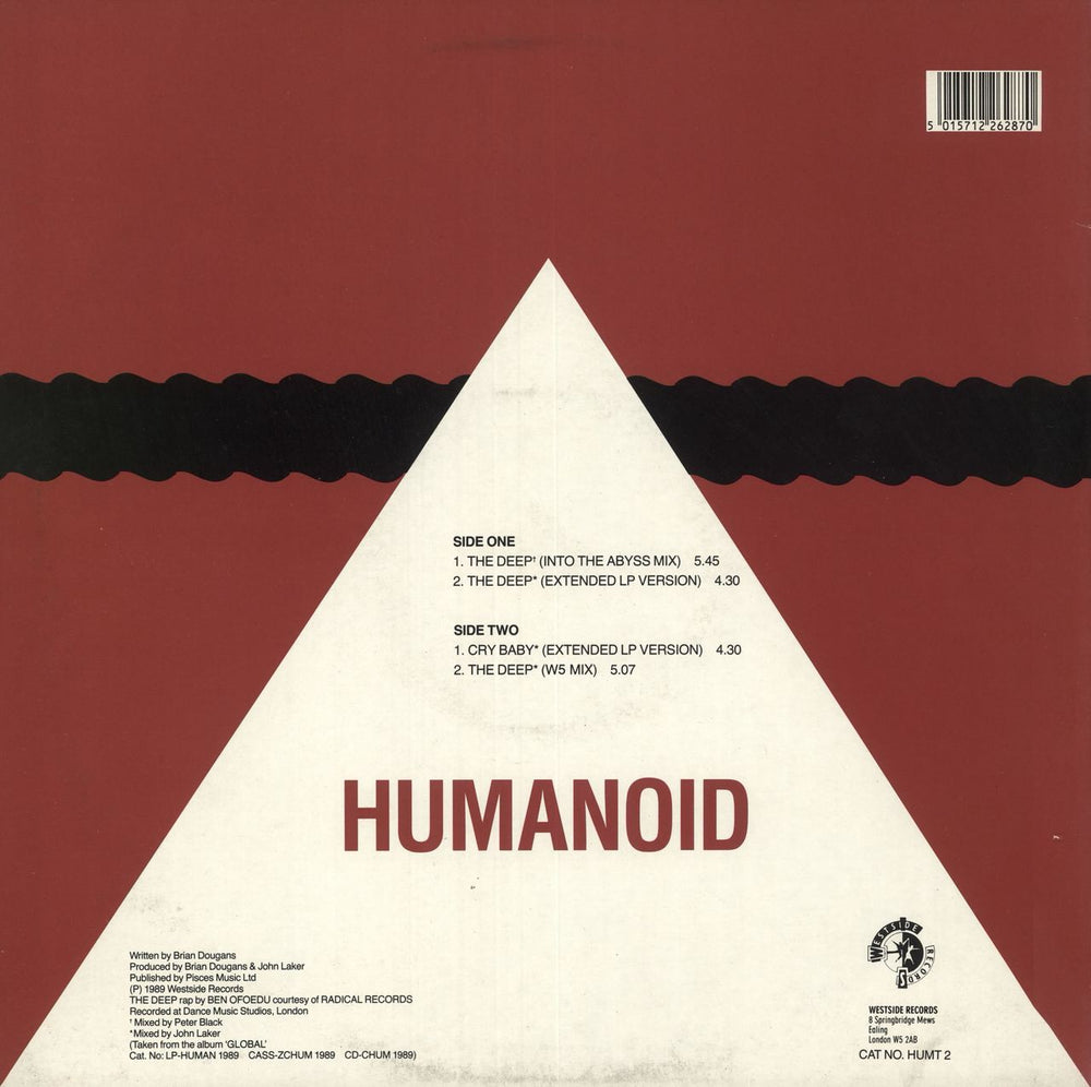 Humanoid The Deep UK 12" vinyl single (12 inch record / Maxi-single) 5015712262870