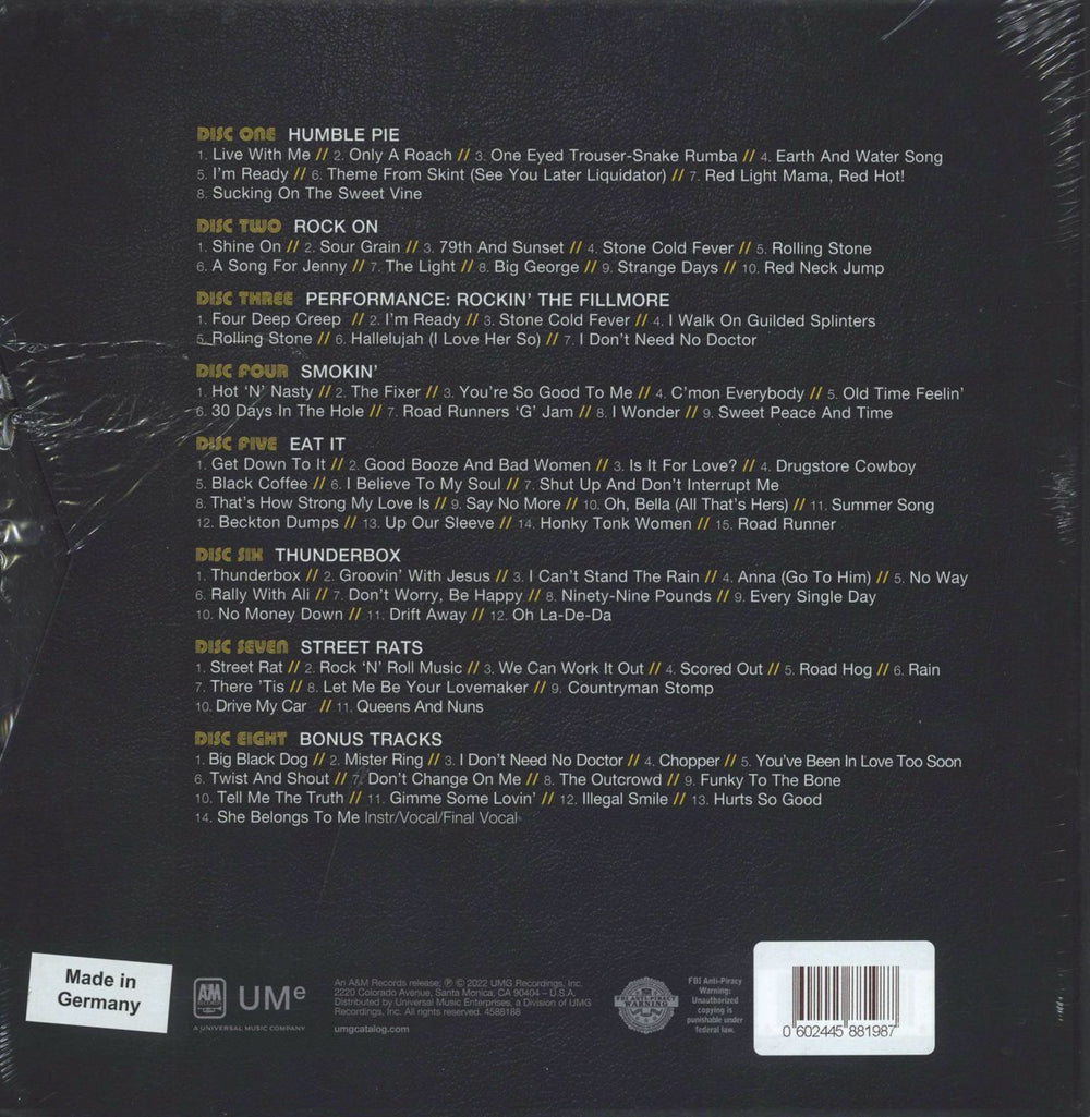Humble Pie The A&M Box Set 1970-1975 - Sealed US CD Album Box Set 602445881987