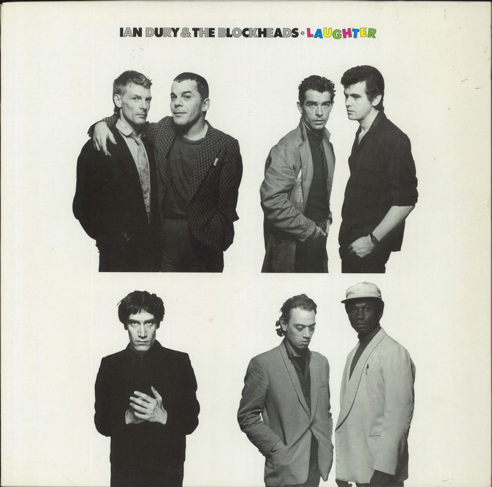 Ian Dury Laughter + Ian Dury & Davey Payne inner German vinyl LP album (LP record) SEEZ30