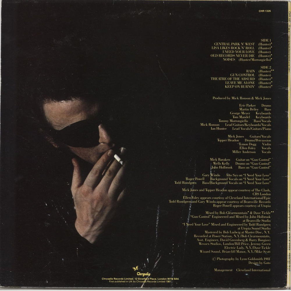 Ian Hunter Short Back n' Sides UK vinyl LP album (LP record)