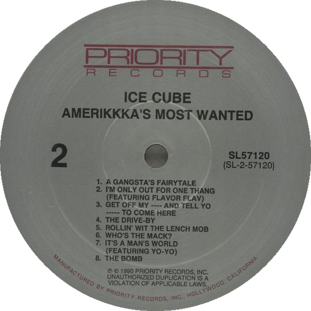 Ice Cube Amerikkka's Most Wanted - 1st - Shrink US vinyl LP album (LP record)