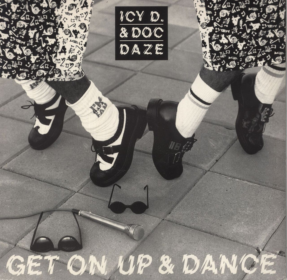 Ice D & Doc Daze Get On Up & Dance UK 12" vinyl single (12 inch record / Maxi-single) DOMT13