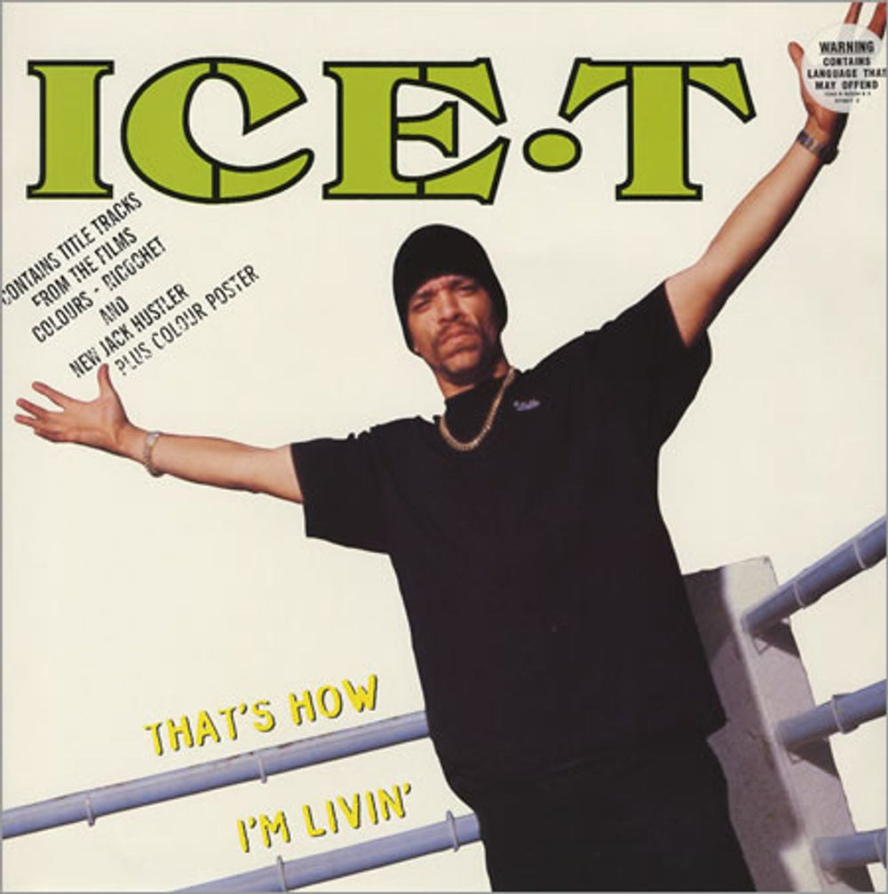 Ice T That's How I'm Livin + Poster UK Promo 12" vinyl single (12 inch record / Maxi-single) SYNDT2