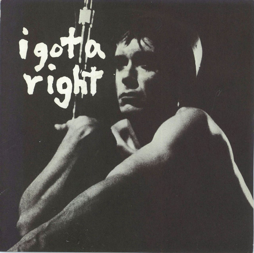 Iggy Pop I Got A Right + p/s UK 7" vinyl single (7 inch record / 45) PB9213