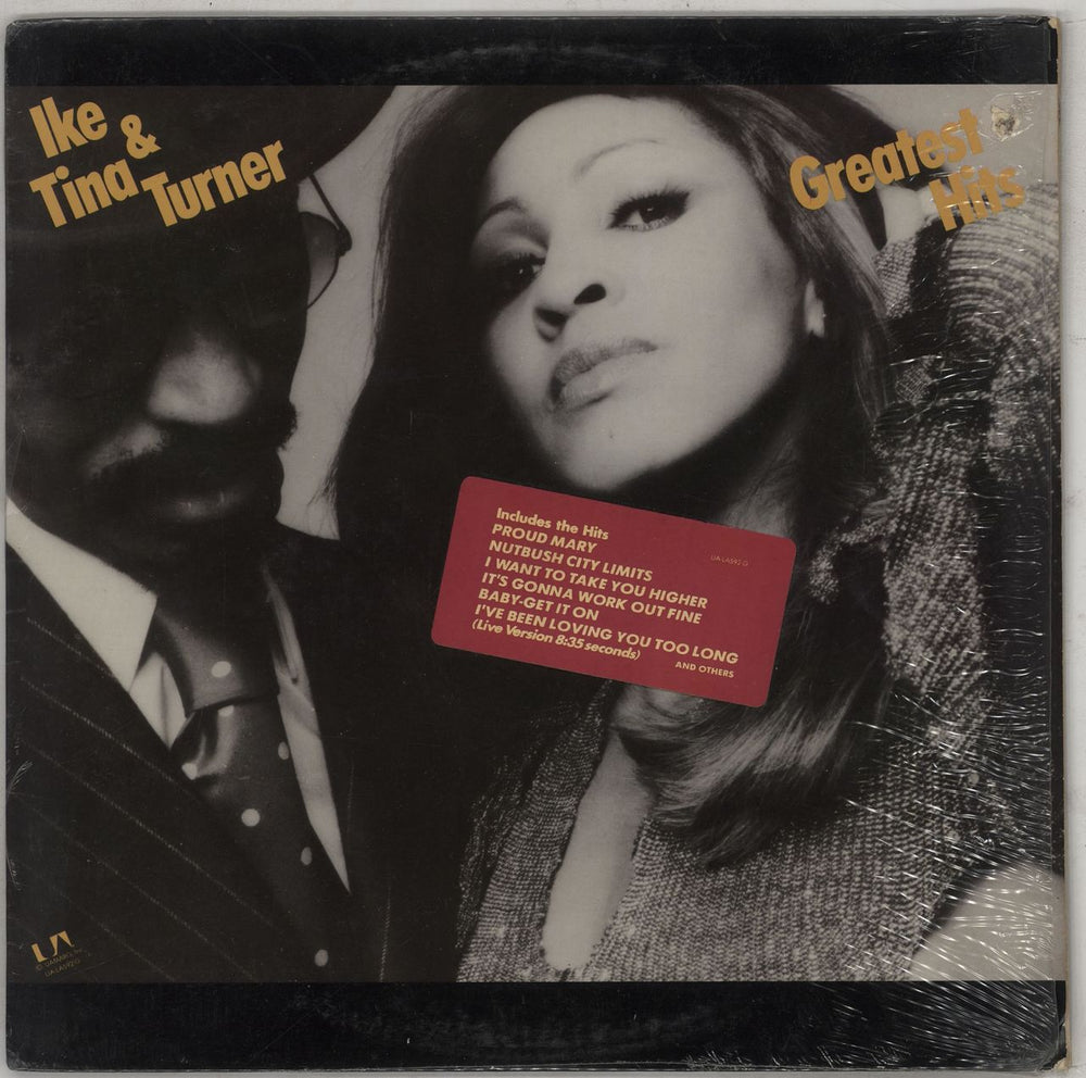Ike & Tina Turner Greatest Hits + hypesticker US vinyl LP album (LP record) UA-LA592-G