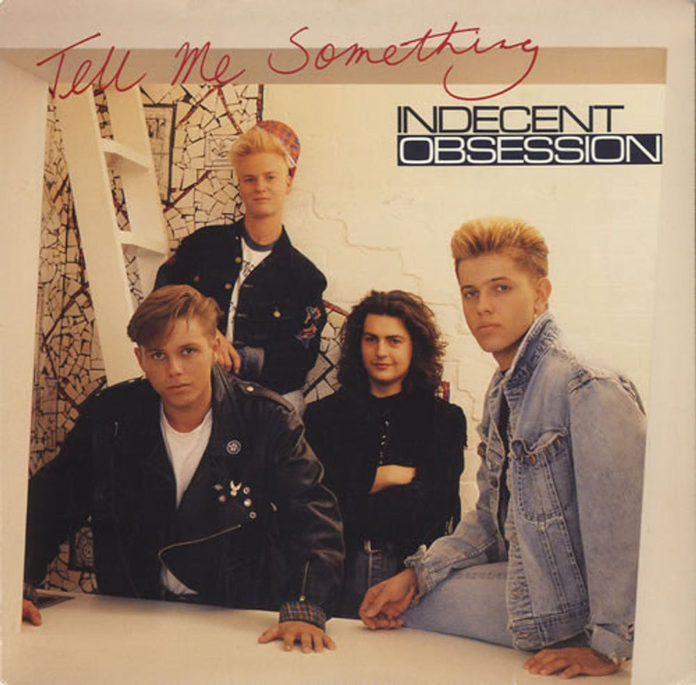 Indecent Obsession Tell Me Something Australian 7" vinyl single (7 inch record / 45) 1020917