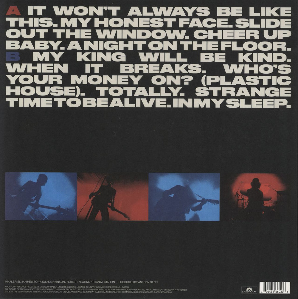 Inhaler It Won't Always Be Like This: Assai Records Edition - Splattered Vinyl + Numbered Obi UK vinyl LP album (LP record) 602435660233