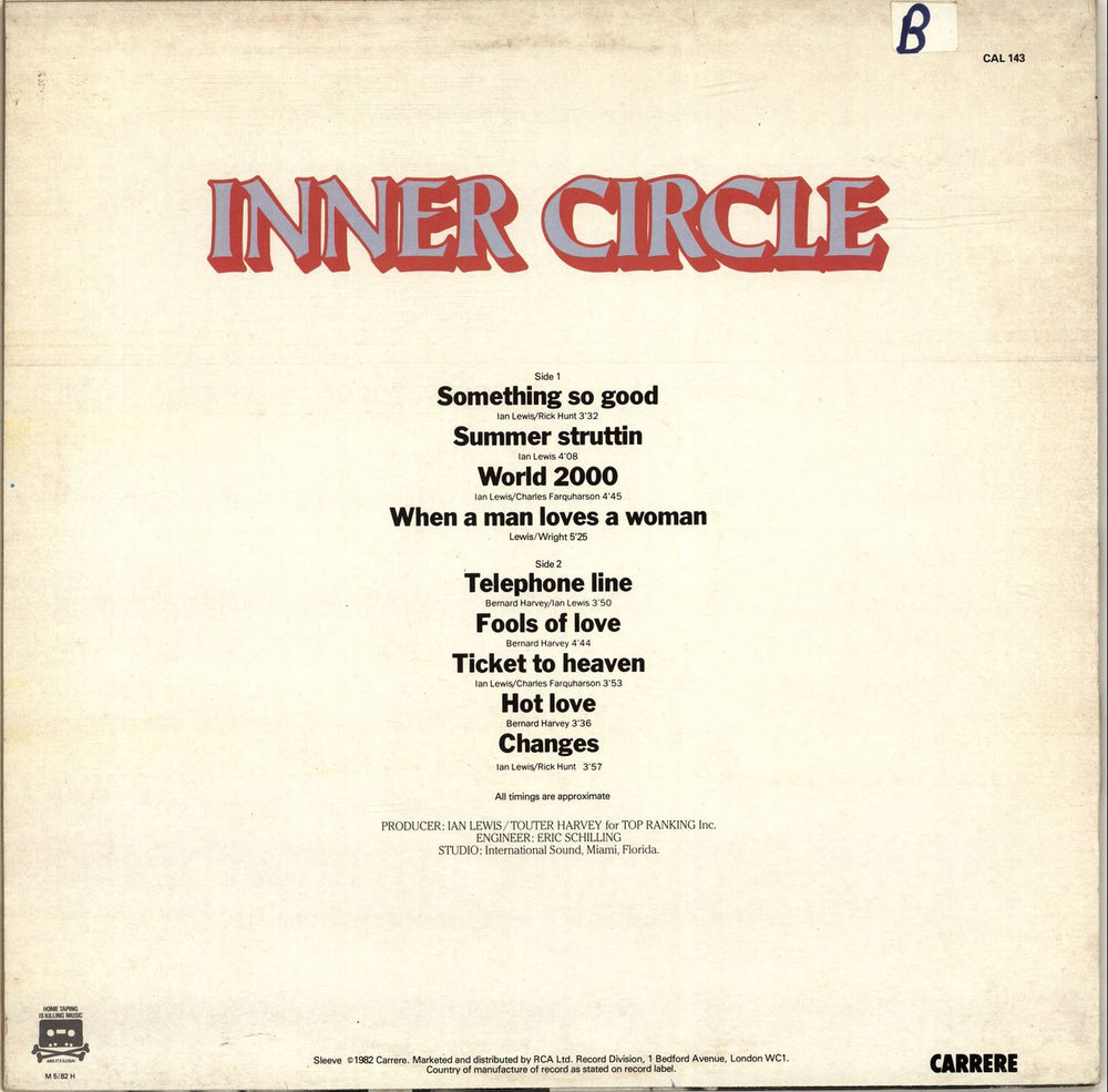 Inner Circle Something So Good UK vinyl LP album (LP record) IC2LPSO688911