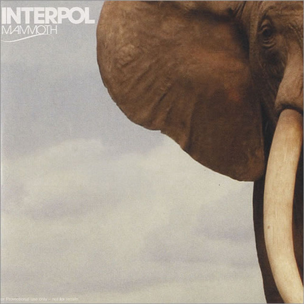 Interpol Mammoth UK Promo CD single (CD5 / 5") 5099950596324