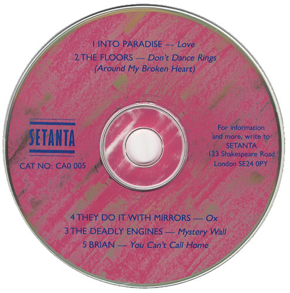 Into Paradise Love UK Promo CD single (CD5 / 5") CAO005