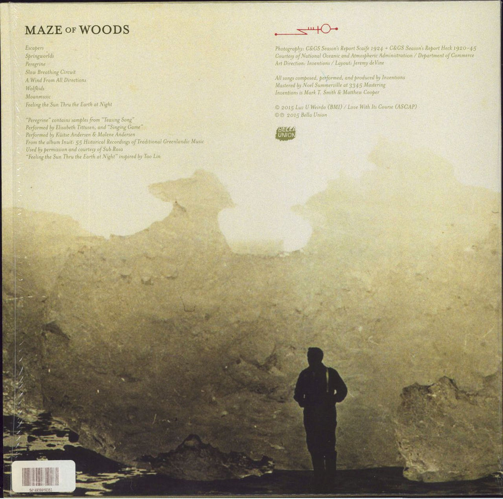 Inventions Maze Of Woods - Green Vinyl - Shrink UK vinyl LP album (LP record) 5414939918353