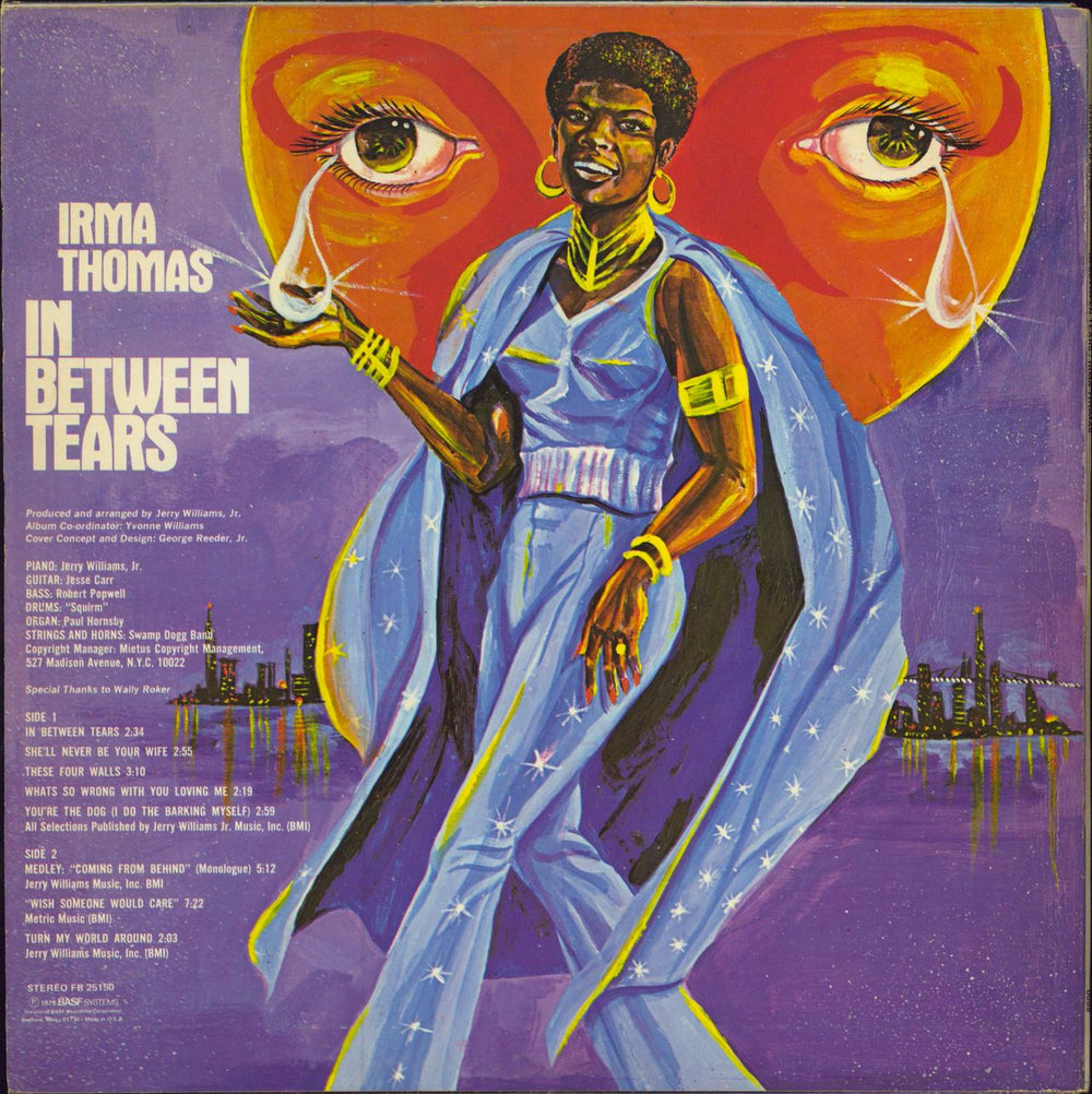 Irma Thomas In Between Tears US vinyl LP album (LP record)