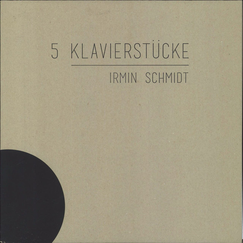 Irmin Schmidt 5 Klavierstücke -EX German vinyl LP album (LP record) SPOON61