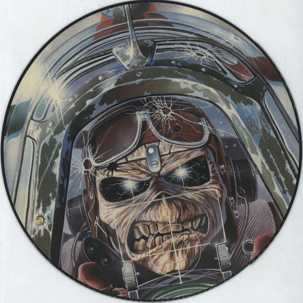 Iron Maiden Aces High - EX UK 12" vinyl picture disc (12 inch picture record) 12EMIP5502