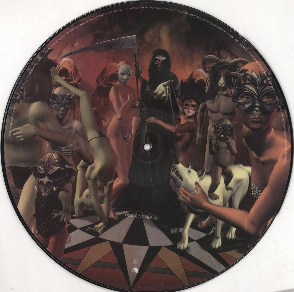 Iron Maiden Dance Of Death - EX UK picture disc LP (vinyl picture disc album) IROPDDA724268