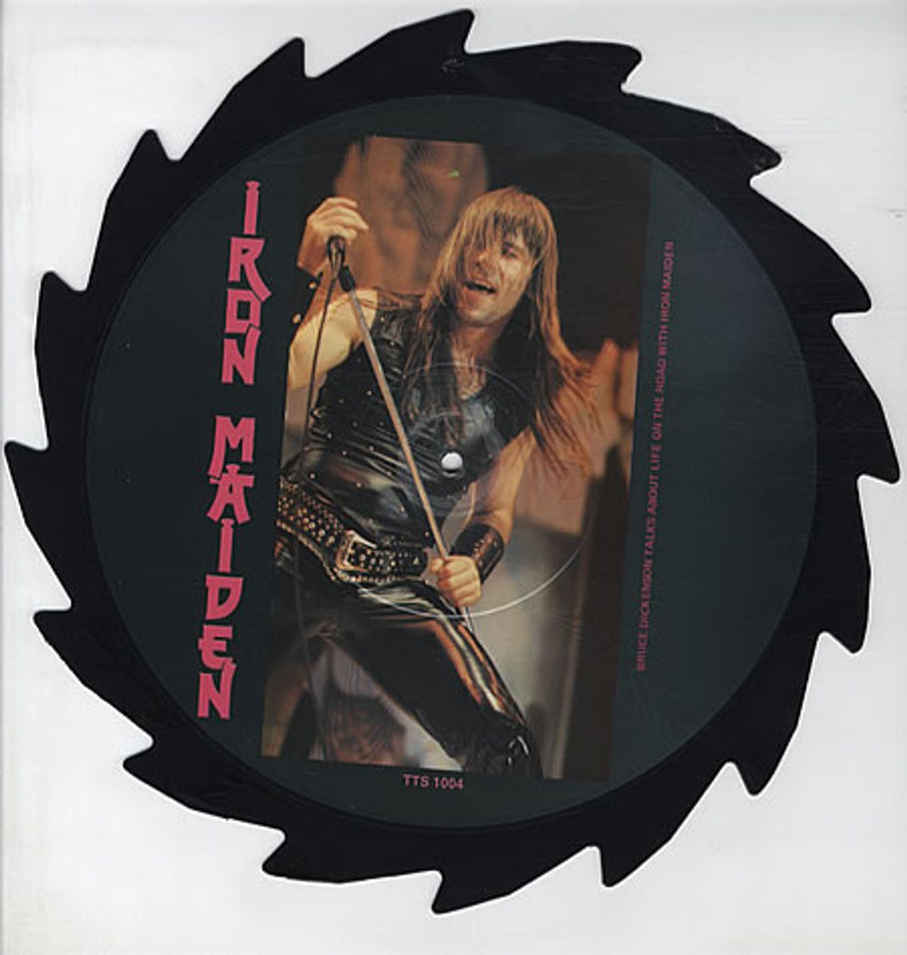 Iron Maiden Interview Picture Disc - Black Edge UK shaped picture disc (picture disc vinyl record) TTS1004