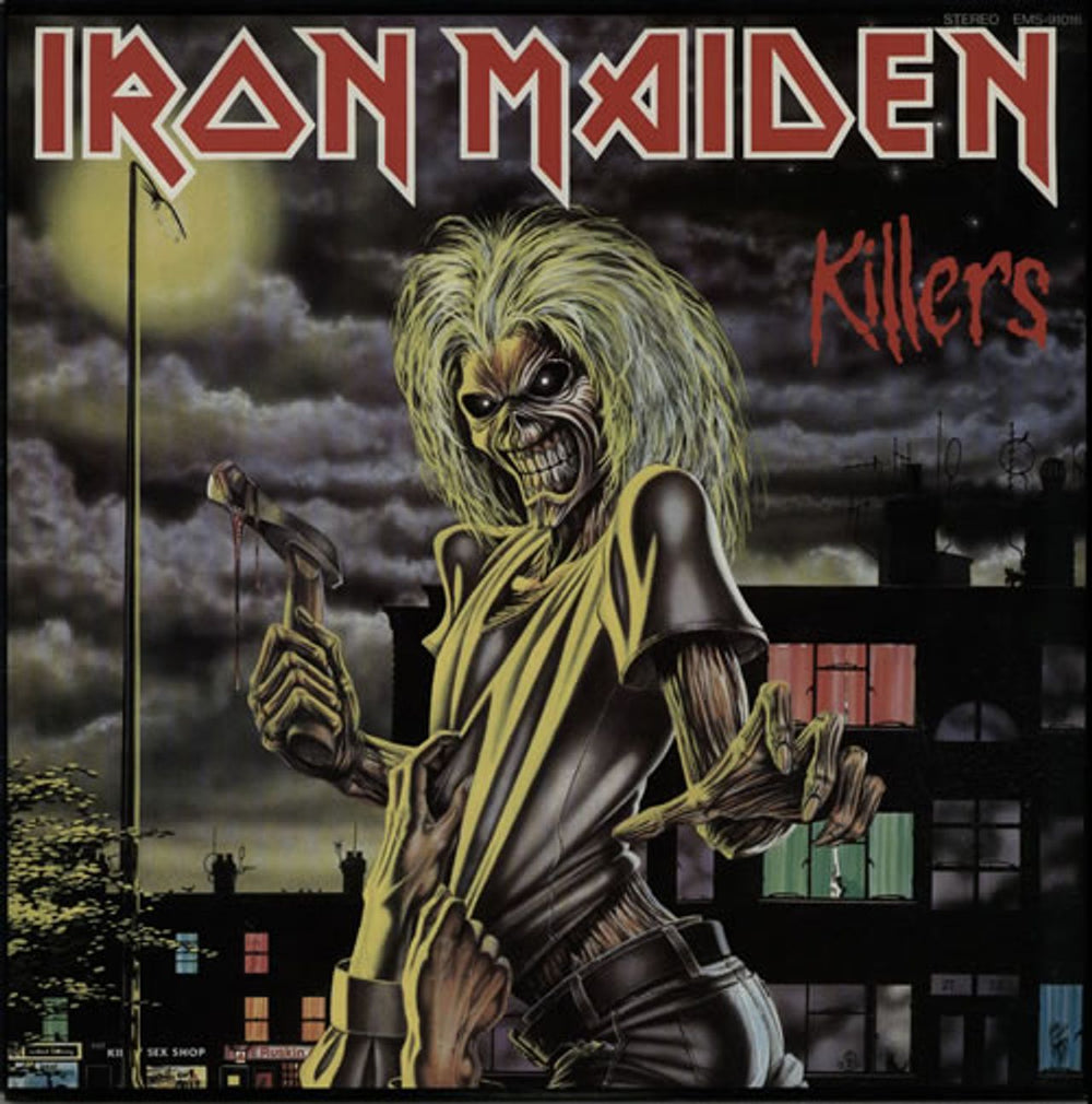 Iron Maiden Killers + Poster Japanese vinyl LP album (LP record) EMS-91016