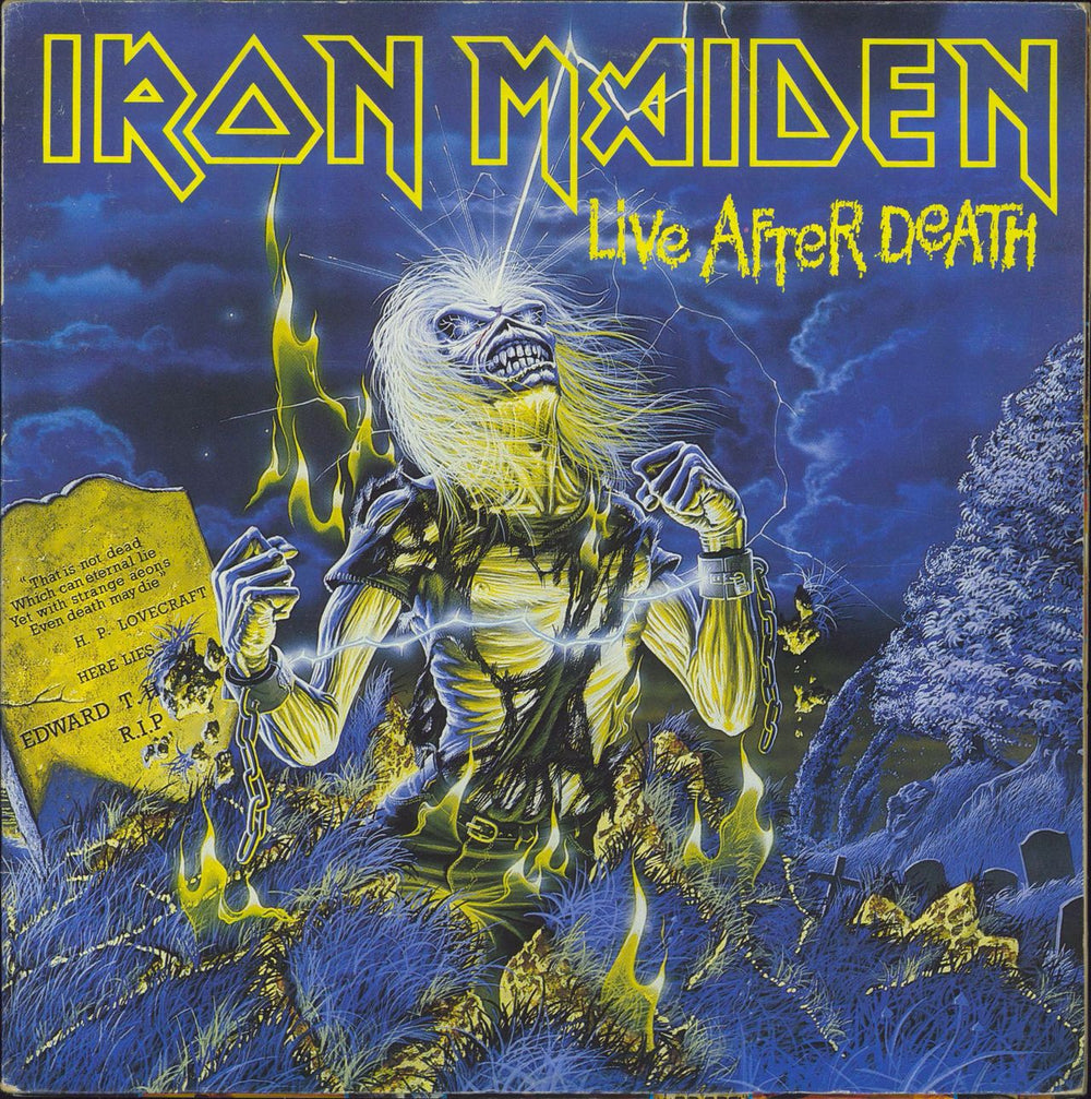 Iron Maiden Live After Death - EX Italian 2-LP vinyl record set (Double LP Album) 2-622404263