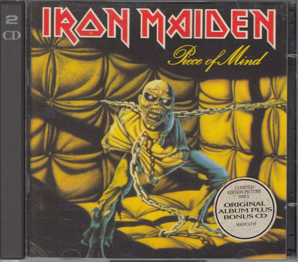 Iron Maiden Piece Of Mind UK 2 CD album set (Double CD) CDEM1573