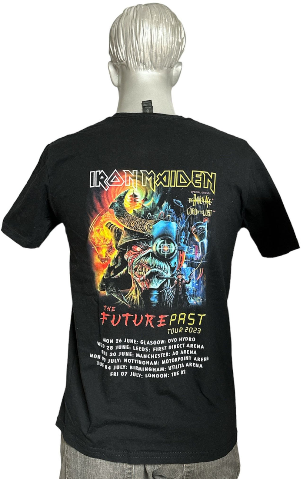 Iron Maiden The Future Past Tour 2023 UK t-shirt