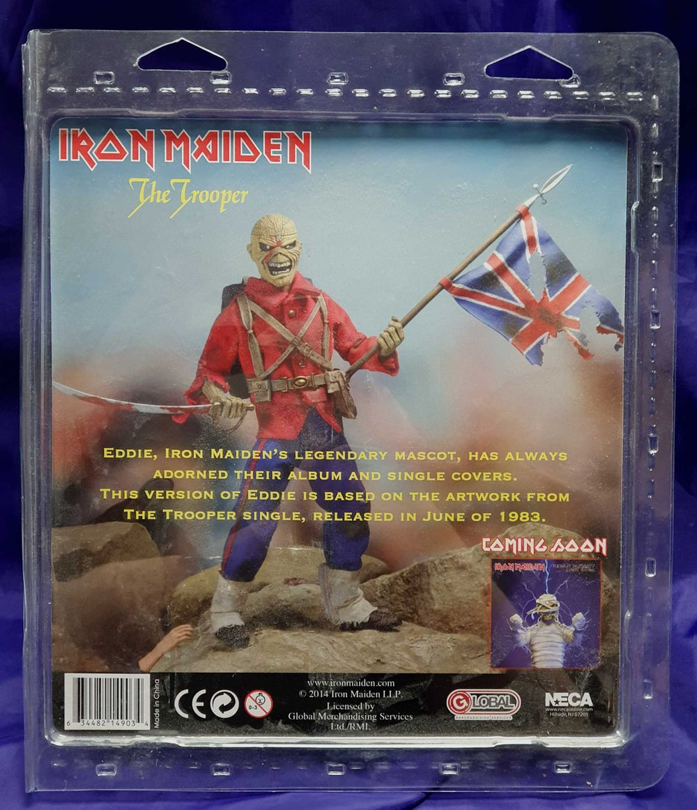 Iron Maiden The Trooper - 8-inch Eddie Clothed Action Figure UK Toy IROTYTH629928