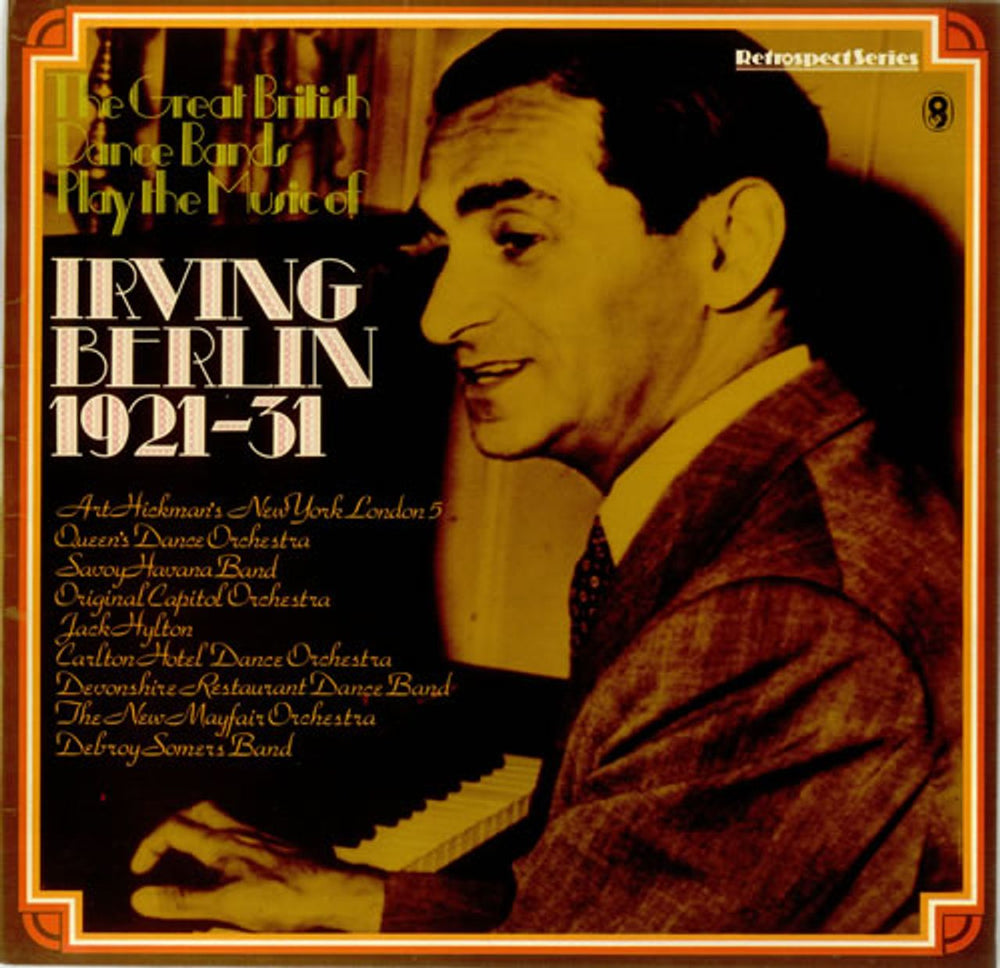 Irving Berlin Irving Berlin 1921-31 UK vinyl LP album (LP record) SH353