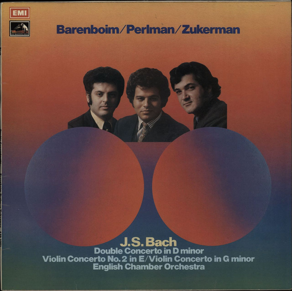 Itzhak Perlman & Pinchas Zukerman J.S. Bach: Double Concerto In D Minor / Violin Concerto No.2 In E / Violin Concerto In G Minor UK vinyl LP album (LP record) ASD2783