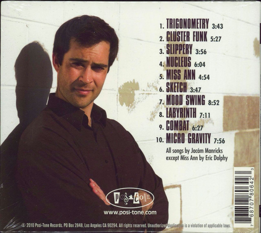 Jacam Manricks Trigonometry US CD album (CDLP) 768707806423