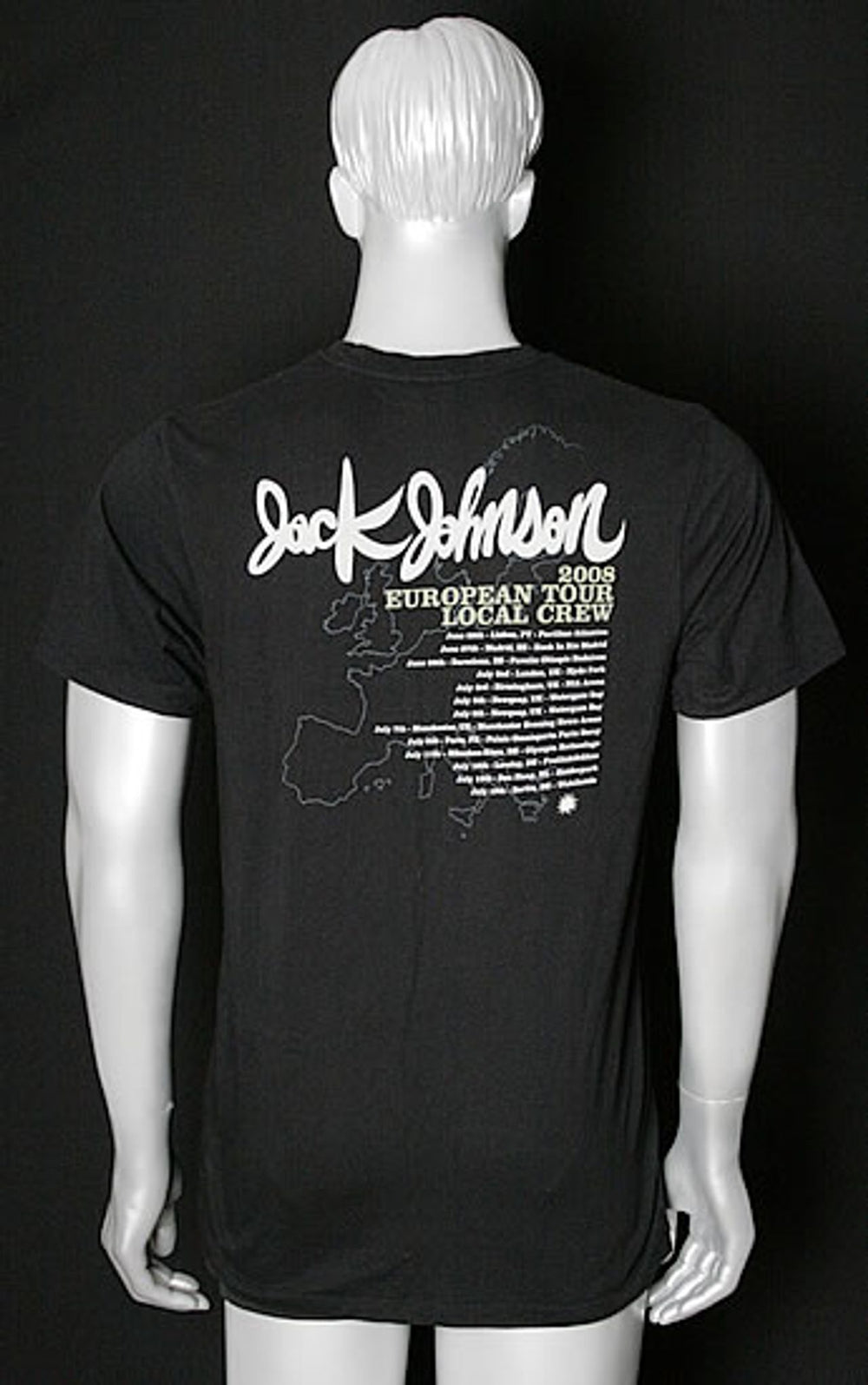 Jack Johnson Europan Tour - Local Crew UK Promo t-shirt JKJTSEU479449