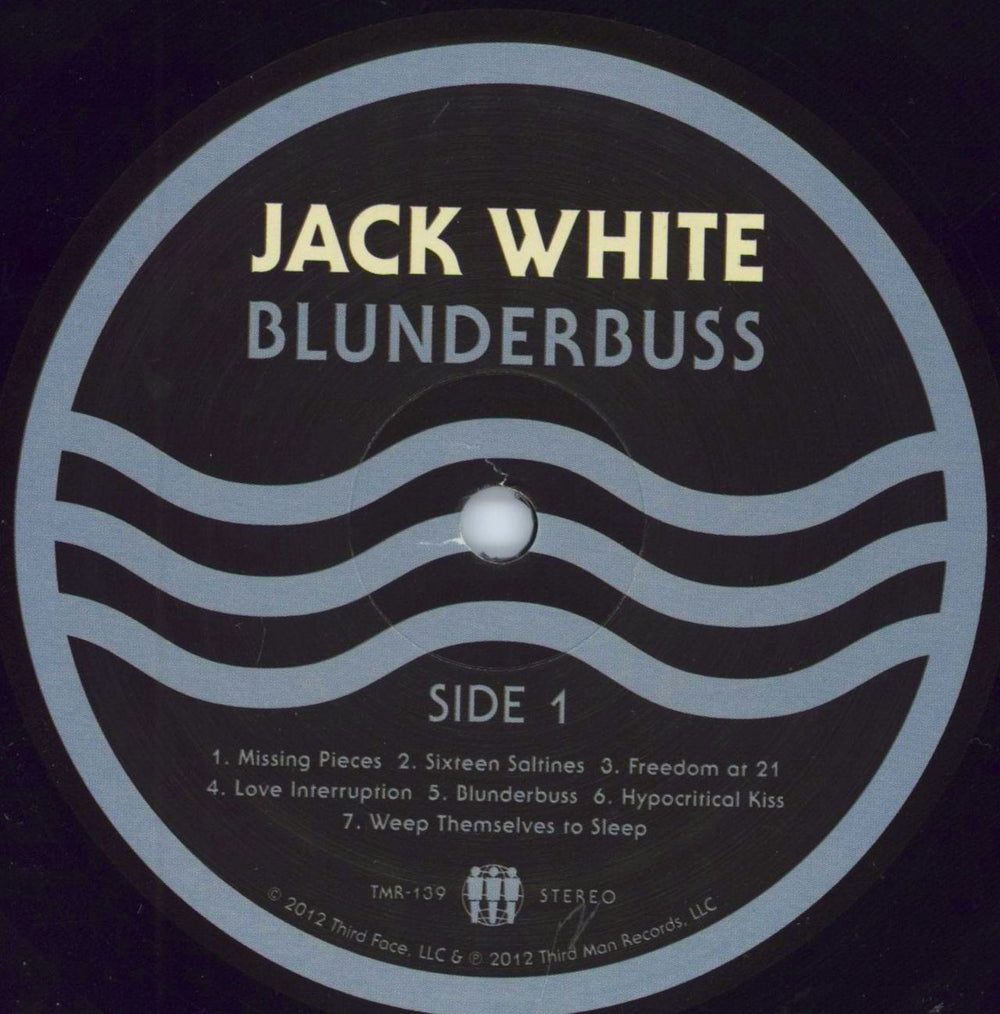 Jack White Blunderbuss + Insert, Badges & Sticker US vinyl LP album (LP record) ITELPBL798498