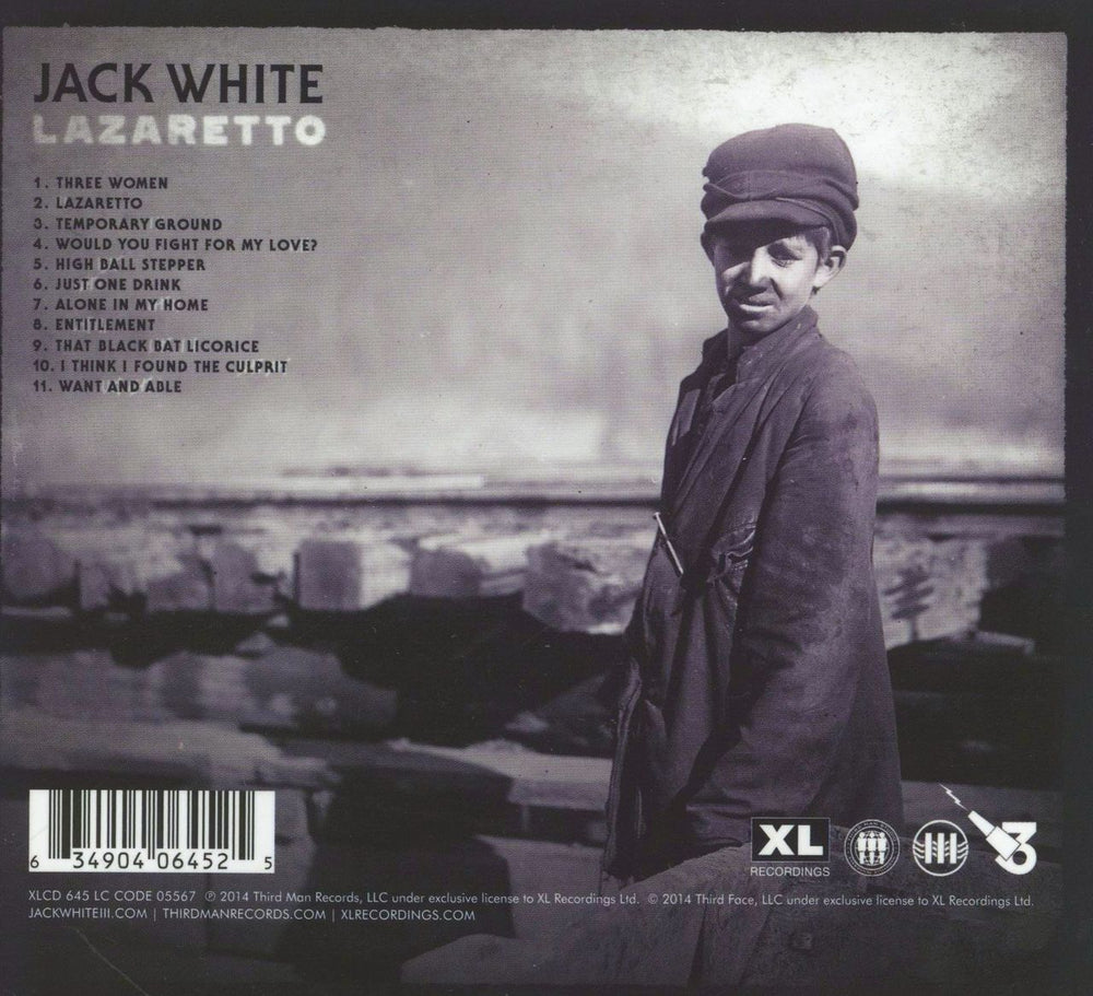 Jack White Lazaretto - Sealed UK CD album (CDLP) 634904064525