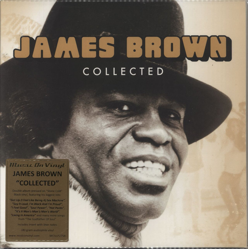 James Brown Collected - 180 Gram Black Vinyl UK 2-LP vinyl record set (Double LP Album) MOVLP2758