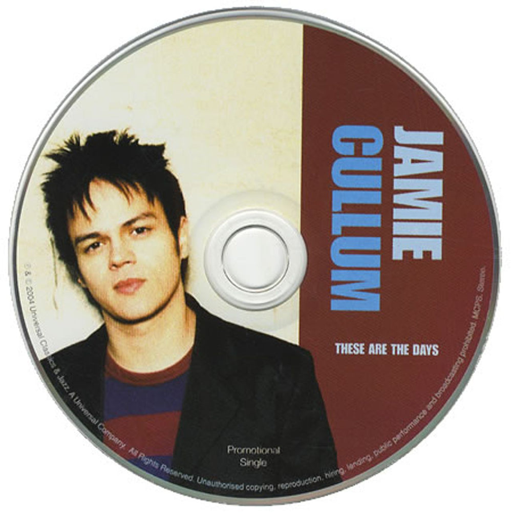 Jamie Cullum These Are The Days UK Promo CD single (CD5 / 5") JAEC5TH419383