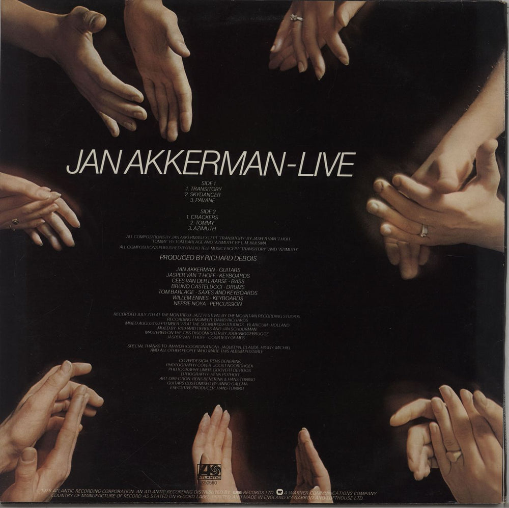 Jan Akkerman Live UK vinyl LP album (LP record)