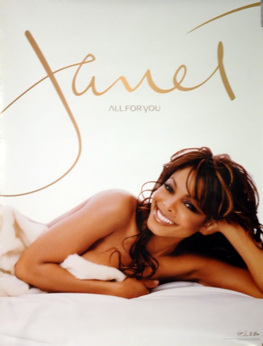 Janet Jackson All For You US Promo poster PROMO POSTER