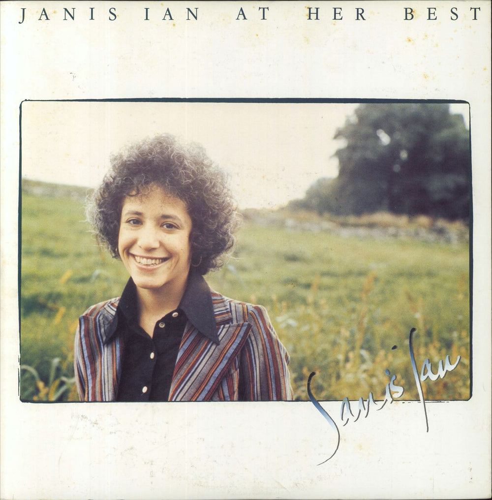 Janis Ian At Her Best + flyer Japanese Promo vinyl LP album (LP record) YAPC-74