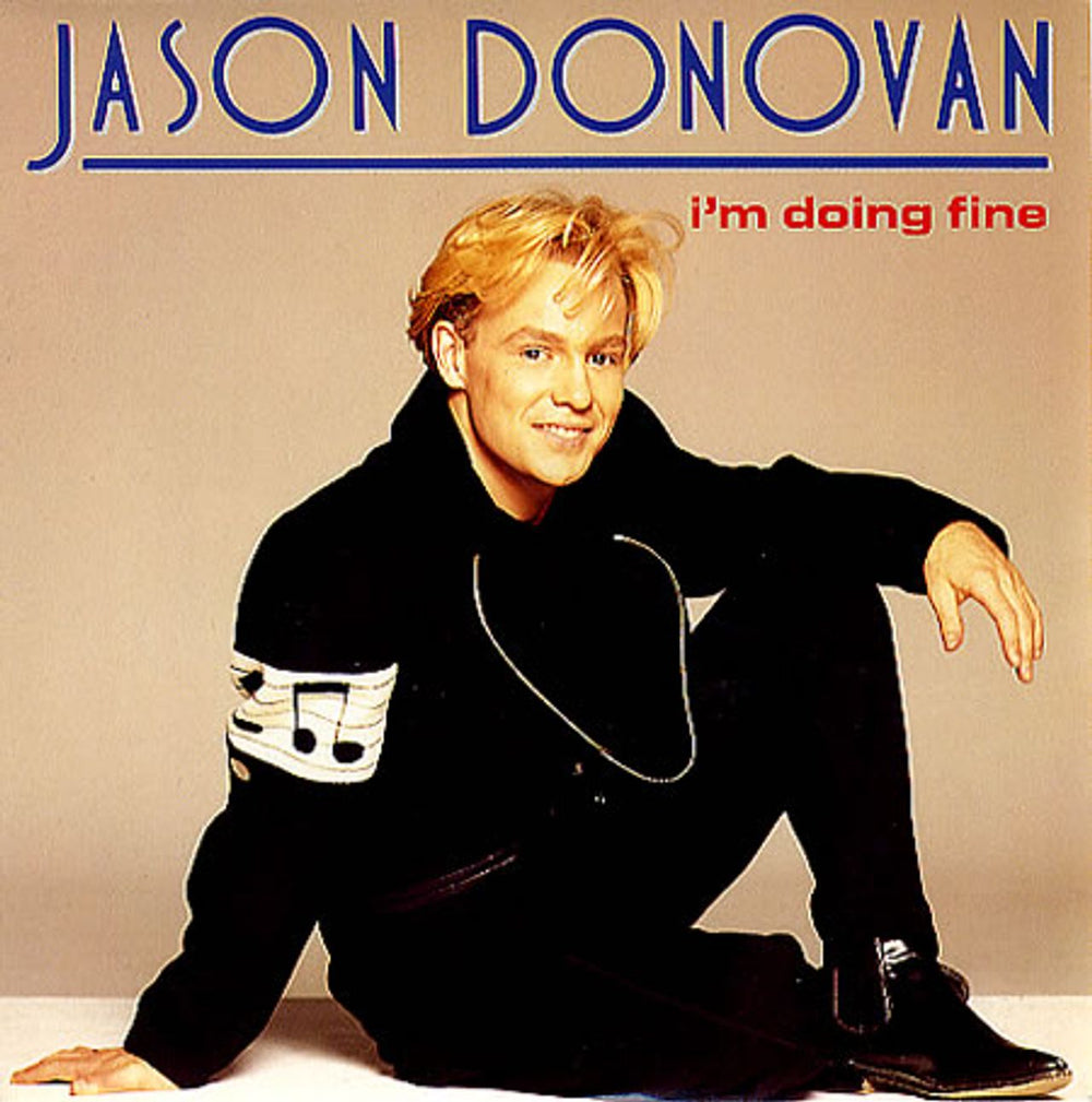 Jason Donovan I'm Doing Fine UK 7" vinyl single (7 inch record / 45) PWL69