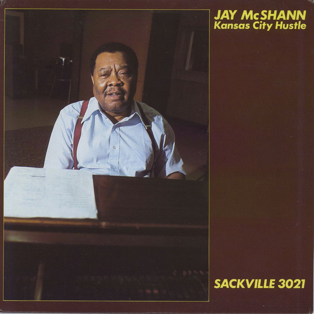 Jay McShann Kansas City Hustle - Autographed Canadian vinyl LP album (LP record) 3021