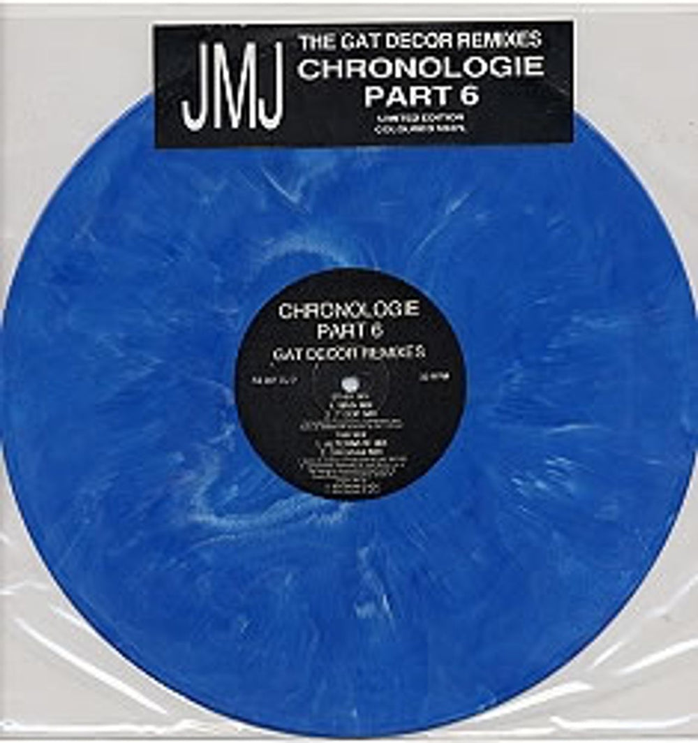 Jean-Michel Jarre Chronologie 6 - Blue Vinyl UK Promo 12" vinyl single (12 inch record / Maxi-single) PZ307DJ2