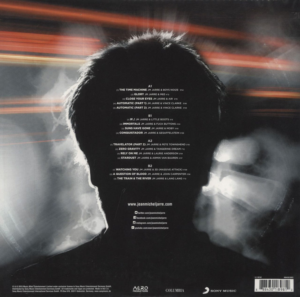 Jean-Michel Jarre Electronica 1: The Time Machine - 180gm UK 2-LP vinyl record set (Double LP Album)